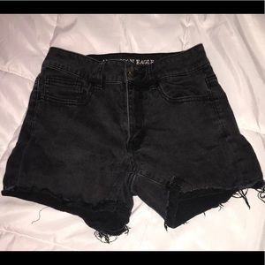 American Eagle Black Shorts “super super stretch”